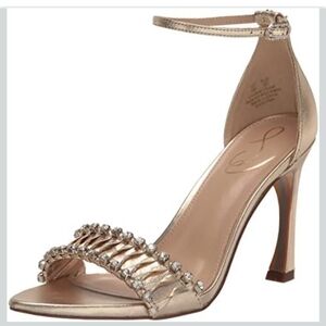 Sam Edelman Elegant Gold Heeled Sandals